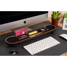 Vigowood Oval Masaüstü Organizer Ceviz