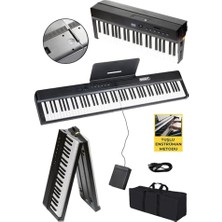 Midex PLX-120BK Yüksek Kaliteli Katlanır Taşınabilir Dijital Piyano
