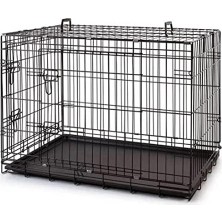 Metal Kedi Köpek Kafesi Siyah 60X41X50CM