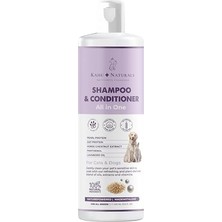 Kahu Naturals All In One Şampuan Nemlendirici, Köpek ve Kedi, Inci ve Yulaf Proteini, At Kestanesi, PANTENOL,%100 Doğal, 400 ml