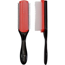 - LOM1211 Styling Brush 9 Sıra Şekillendirme Fırçası Curly Girl Kıvırcık Kız Metodu Fırçası (Siyah)