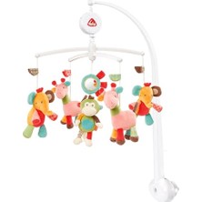 Müzik Mobil Safari - Sevimli Hayvanlı Bebek Uyku Yardımı - Bebek Mobil Müzik Kutusu Melodi - 0-5 Ay Arası Bebekler Için Müzik Mobil Bebek Yatağı Oyuncak