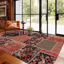 Feran Kadife Pamuk Tabanlı Yıkanabilen Kaydırmaz Antibakteriyel Salon Halısı 100X300