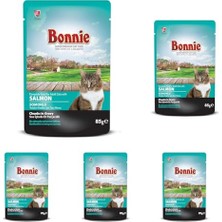 Bonnie Somonlu Alab. Pouch Jelly Kedi Kons. 85 gr (5 Paketi)