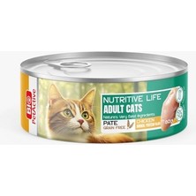 Nutritive Life Yetişkin Tavuklu Etli Kedi Konserve Mama 80 gr x 24 Adet