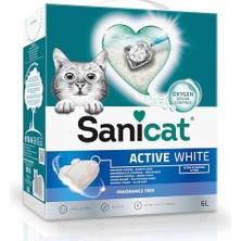 Active White Topaklanan Kedi Kumu (Kokusuz) 6l