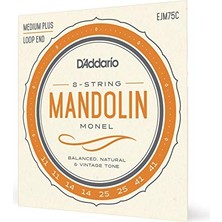 EJM75C Mandolin Için Monel Telleri, Orta Gerilim (Medium Plus), 11-41
