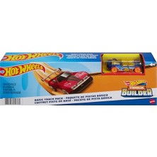 Hot Wheels Track Builder Temel Pist Seti, 10 Adet Pist Parçası, 9 Adet Pist Bağlantı Parçası ve Bir Adet 1:64 Ölçekli Hot Wheels Araba Içeren Eklenebilir Pist Inşasına Başlangıç Seti, 6 Yaş ve Üzeri