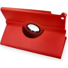 Newface iPad 10.2 (7.nesil) Kılıf 360 Tablet Deri Kılıf - Kırmızı