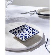 Madame Coco Reve Bleu Ellis Kare Tabak - 12 cm - Mavi/Beyaz