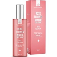 Naturagen Gül Suyu Yüz Spreyi 100 ml | Aydınlatıcı & Gözenek Sıkılaştırıcı | Kolajenli |%100 Doğal Gül Mayalı