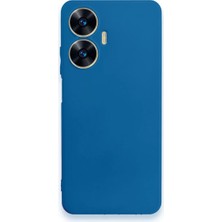 Newface Realme C55 Kılıf First Silikon - Mavi
