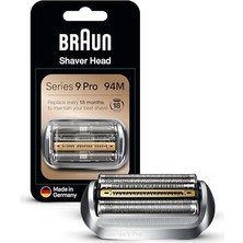 Braun Elektrikli Tıraş Makinesi Yedek Tıraş Parçası 94M, Gümüş, 9 Pro ve Series 9 Tıraş Makineleri Ile Uyumlu