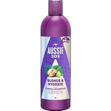 Aussie Sos Blonde & Hydrate Açık Renk Boyalı, Röfleli ve Gri Saçlar Için Mor Şampuan 500ML