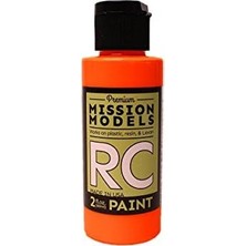 Bey Models MMRC-050 Su Bazlı Rc Boya, 2 Oz Şişe, Floresan Yarış Parlak Turuncu