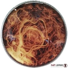 Calperia Darbuka Derisi - 9 Inç Skyndeep Cleartone, Sarı Duman Desenli