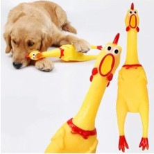 Öten Çığlık Atan Horoz Tavuk Civciv Köpek Kedi Için Bağıran Sesli Oyuncak (30 cm (Medium))