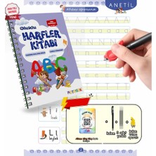 Harfleri Öğreten Oluklu (Kabartmalı) Kitabı | Sihirli Yazı Defterleri | Çocuk Aktive Eğitici Kitap