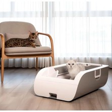 Akıllı Otomatik Kedi Tuvaleti – App Kontrollü, Kendini Temizleyen, Kamera & Ses Takipli, Sensörlü Güvenlik & Kilo Ölçer