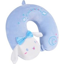 Yumuşak ve Konforlu Boyun YASTIĞI%100 Visko, Kids Figürlü Seyahat Yastığı (Mavi)