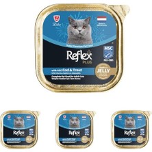 Plus Chunks In Jelly With Cod&trout Yetişkin Kedi Maması 85 gr (4 Paketi)