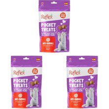 Pocket Treats Anti-Hairball Tüy Yumağı Kontrolü Kedi Ödül Maması 60 gr Tekli Paket (3 Paketi)