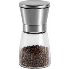 Tuz & Biber Değirmeni Çelik Kapak - Cam Hazne 13 cm (CSM-130)