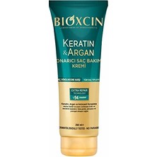 Bioxcin Keratin & Argan Onarıcı Saç Bakım Kremi – Yıpranmış ve Hasar Görmüş Saçlar Için – 250 ml – Biocomplex B11, Hidrolize Keratin ve Argan Yağlı