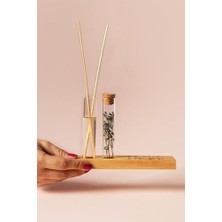 Bey Yılbaşı Tasarımlı Dekoratif Set - Bambu Oda Kokusu Şişesi