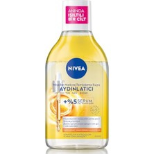 Nıvea Micellar Aydınlatıcı Makyaj Temizleme Suyu 400 Ml,suya Dayanıklı Makyajı Çıkarır,ovalama Gerektirmez,serum Içerikli,c Vitamini,e Vitamini,