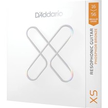 Gitar Telleri - Xs Fosfor Bronz Kaplamalı Rezofonik Gitar Telleri - XSAPB1656 - Doğal Ton ve Hissetme ile Uzatılmış Tel Ömrü - 6 Telli Gitar Için - 16-56 Orta Rezofonik
