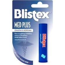 Blistex Medplus Stick Kuru ve Çatlamış Dudaklara Onarıcı ve Ferahlatıcı Dudak Bakım Kremi Spf 15 X2