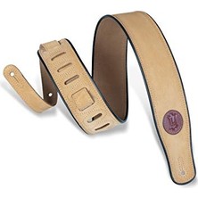 Gitar Askısı (Süet Deri) Altın Kahverengi