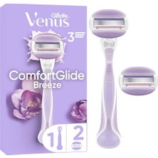 Gillette Venus Comfortglide Breeze Kadın Tıraş Makinesi + Yedek Tıraş Bıçağı 2'li