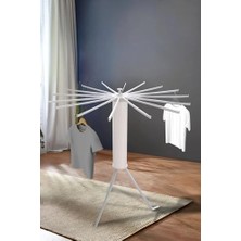 House Plus Hely Açılıp Kapanabilir 360° Dönebilen Kurutmalık Askısı Krem – KRT57058