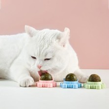 Tineke Catnipli Yenilebilir Kedi Nanesi Otu Yalama Oyun Topu Oyuncağı Yengeç