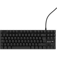 HK410 Mekanik Switch 19 Mod Rgb Kablolu Siyah Tkl Türkçe Gaming Klavye (Kırmızı Switch)
