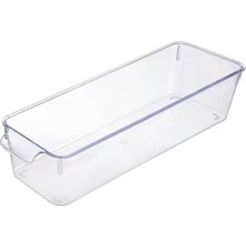 Tuba Toptaş 1 Adet Kırılmaz Şefaf Akrilik Buzdolabı ve Mutfaklar Için, Içeçek ve Gıda Düzenleyici Organizer, Buzdolabı Içi Düzenleyici | Sebze Meyve Saklama Kabı Organizeri