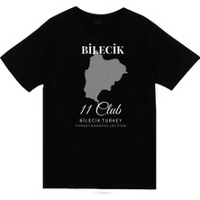 stonedfame Bilecik - 11 - Soğüt - Osmanlı - Kültür Şehir Baskılı Unisex %100 Pamuk Siyah T-Shirt