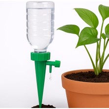 Bitki Sulama Aparatı, Ayarlanabilir Musluklu, Su Hazneli, Sağlam Plastik, Kolay Kurulum, Bahçe ve Saksı Bitkileri Için (Su Haznesiyle Birlikte)