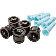 HEVAN155PK Yüksek Verimli Püskürtme Nozulu, 0° - 360° Ayarlanabilir Desen, 12' - 15' Püskürtme Mesafesi, 5'li Paket