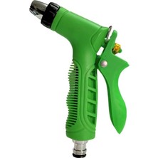 Otomatik Metal Uçlu Sulama Tabancası, Yeşil Renk, Ayarlanabilir Bahçe Hortum Başlığı, Metal Uçlu Profesyonel Sulama Püskürtme Aparatı