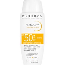 Bioderma Photoderm Mineral Fluid SPF50+ Çok Hassas Ciltler Için Çok Yüksek Korumalı Yüz, Vücut Güneş Kremi 75 gr