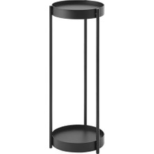 Tower Bitki Standı, Çelik/polipropilen, Siyah, Tek Boy