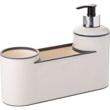 Akrilik Lüx Sıvı Sabunluk, Fırçalık ve Süngerlik Seti