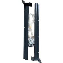 Antrasit Renk Alüminyum Duvar Montajlı Balkon Çamaşır Kurutma Askısı