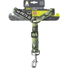 Hıkıng 2ın1 Göğüs Tasması+Emniyet Kemerli Tasma Kamuflaj