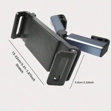 Bey Oto Koltuk Arkası Telefon Tablet Tutucu, Araç Için Ayarlanabilir Koltuk Başı Tablet Tutma Aparatı