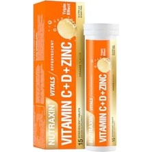 Nutraxin Vitamin C-D-Zinc 15 Efervesan Tablet Takviye Edici Gıda
