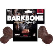 Barkbone Dinosaur Köpek Çiğneme Kemiği (Large) – Biftek Aromalı, Dayanıklı Naylon Oyuncak – Diş Temizleyici, Alerjensiz, Stres Azaltıcı Kemik